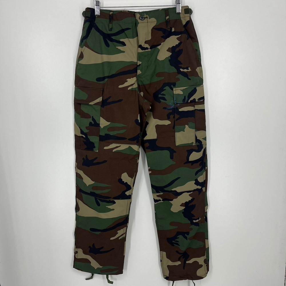 Propper Mens Woodland Camo BDU Ripstop Cargo Pants Small Regular